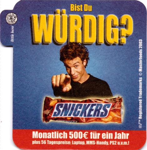 verden ver-nw mars snickers sofo 1a (210-bist du wrdig)